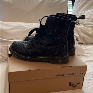 Black Glitter Dr. Martens